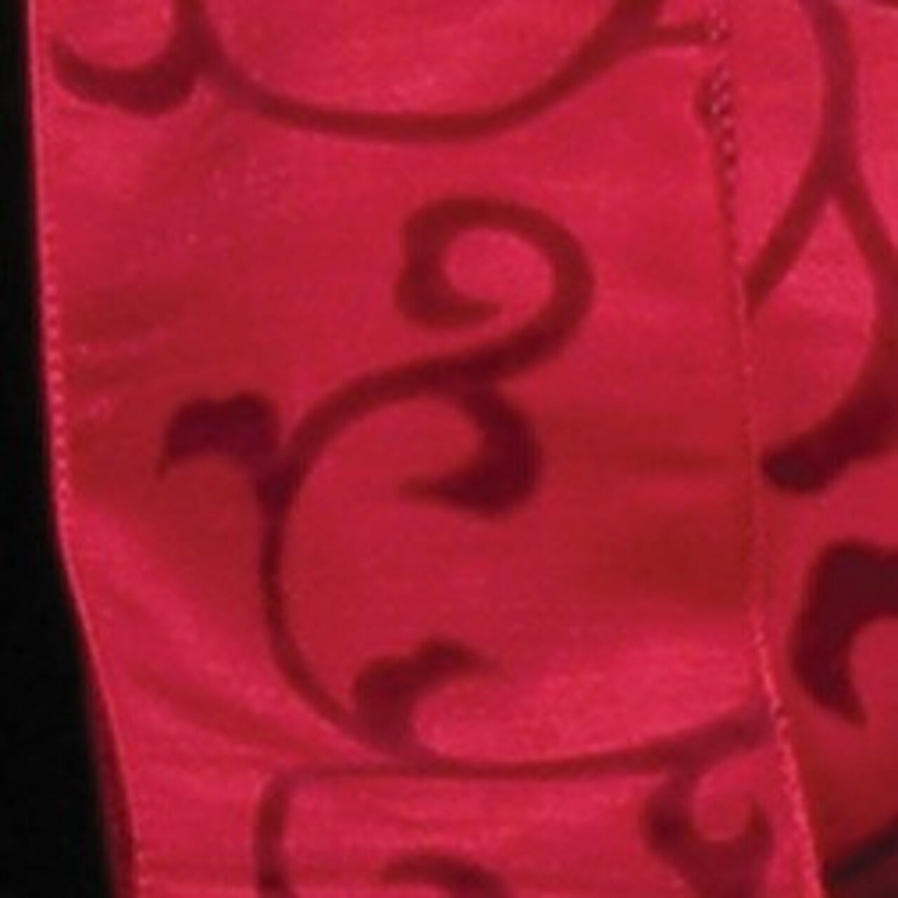 The Ribbon People Red Luxury Swirl Wired Craft Ribbon 2.5" x 20 Yards